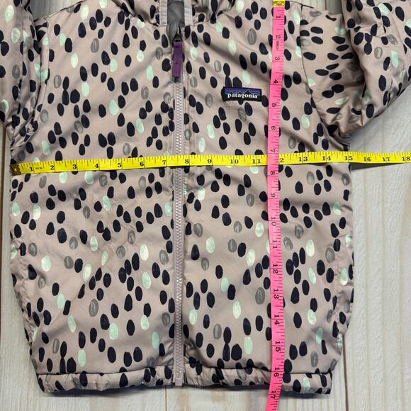 Patagonia Reversible Girls Size 5T?? Down Sweater Puffer Hoodie Jacket - Picture 8 of 10